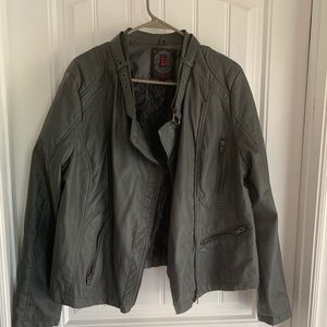 Leather like material.